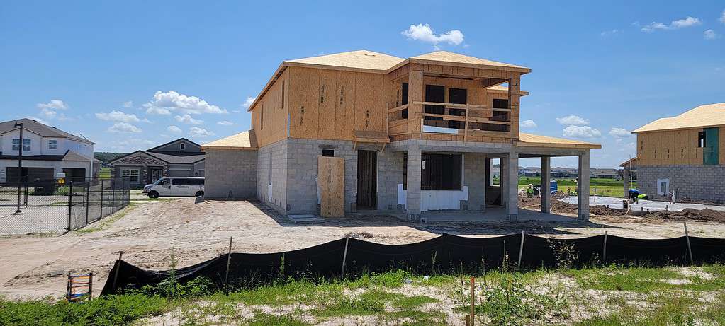 House in Epperson North, Wesley Chapel under construction